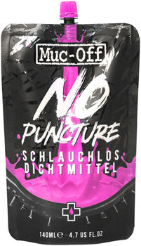 Muc-Off No Puncture Hassle Tubeless Tire Sealant - 140ml Pouch THE BIKERY AT THE BREWERY