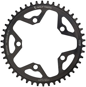 Wolf Tooth 110 BCD Chainring - 42t, 110 BCD, 5-Bolt, Drop-Stop, 10/11/12-Speed QBP
