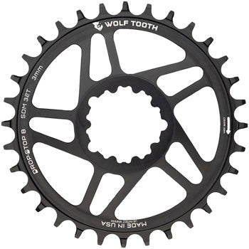 Wolf Tooth DM Chainring - 32t, SRAM, DS B, For SRAM 3-Bolt, 3mm Offset