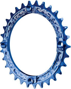 RaceFace Narrow Wide Chainring: 104mm BCD, 30t, Blue QBP