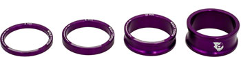 Wolf Tooth Headset Spacer Kit 3, 5, 10, 15mm, Purple QBP