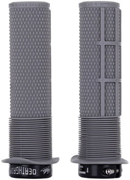DMR DeathGrip Flanged Grips - Thick, Lock-On, Gray QBP