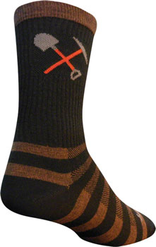 SockGuy Trail Maintenance Wool Socks - 6 inch, Black, Large/X-Large QBP