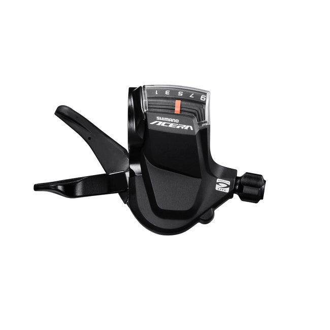 SHIMANO SHIFT LEVER, SL-M3000-R, ACERA, RIGHT, 9-SPEED, RAPIDFIRE PLUS, W/ OPTICAL GEAR DISPLAY