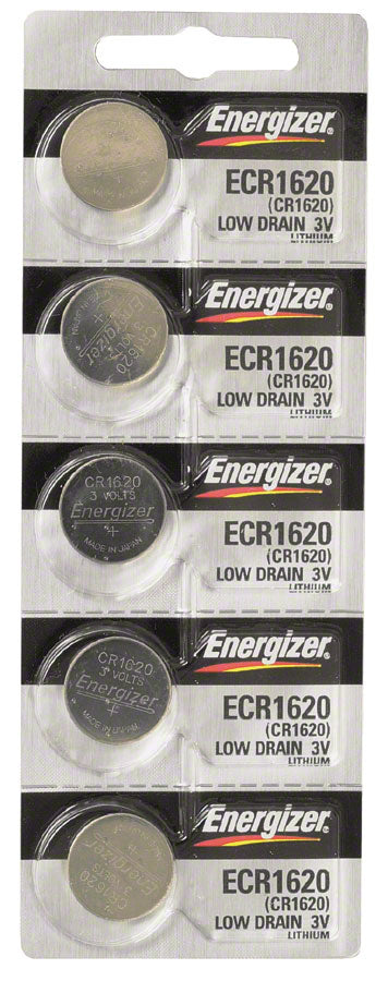 Energizer CR1620 Lithium Battery: Card of 5 JBI
