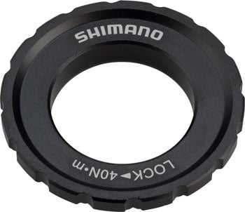 Shimano XT M8010 Outer Serration Centerlock Disc Rotor Lockring, for use with 12/15/20mm Axle Hubs QBP
