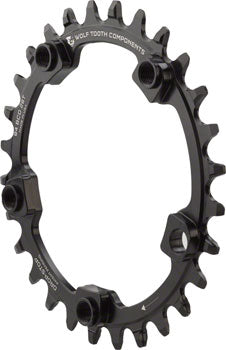 Wolf Tooth 94 BCD Chainring - 28t, 94 BCD, 5-Bolt, Drop-Stop, Black QBP