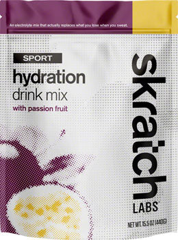 Skratch Labs Sport Hydration Drink Mix: Passion Fruit, 20-Serving Resealable Pouch QBP