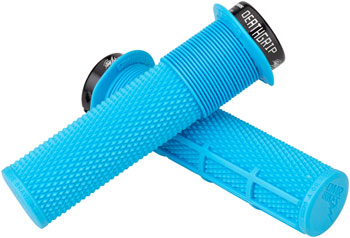 DMR Brendog DeathGrip Grips - Thick, Flanged, Lock-On, Blue QBP