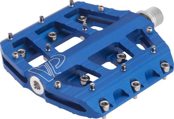 VP Components Vice Trail Pedals - Platform, Aluminum, 9/16", Blue QBP