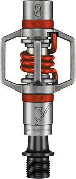 Crank Brothers Egg Beater 3 Pedals - Dual Sided Clipless, Wire, 9/16", Red QBP