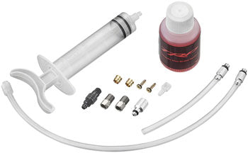 TRP Basic Bleed Kit with 50cc of Mineral Oil , Syringe and Fittings for 5.5mm Hoses QBP